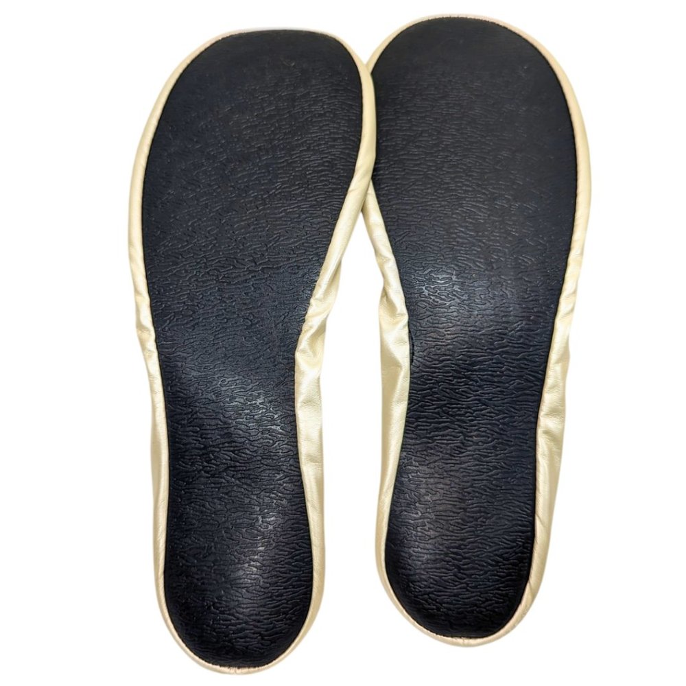 Cinderollies NWT Size 7-8 Pearl Ivory Foldable Rollable Ballet Flats - Picture 6 of 6